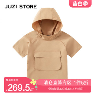 STORE童装 JUZI 连帽卫衣裙锦棉斜纹街头造型连衣裙女童1916243