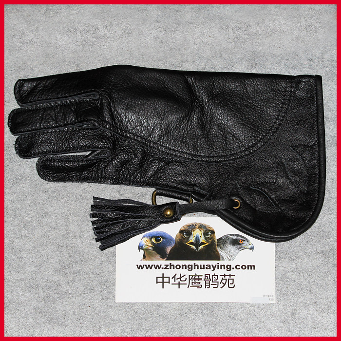 鹰具牛皮手套头层牛皮软训鹰手套遇水不变硬鹦鹉手套护手笼袖套袖