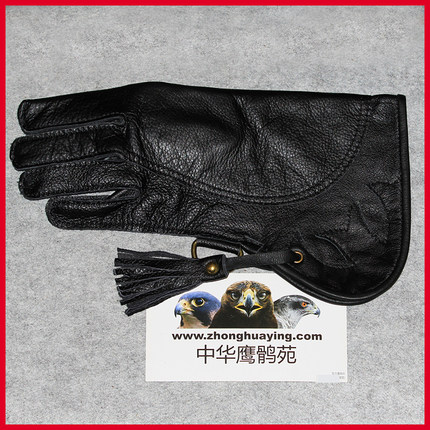 鹰具牛皮手套头层牛皮软训鹰手套遇水不变硬鹦鹉手套护手笼袖套袖