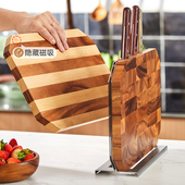 泰国lcliving相思木磁吸砧板套装 厨房家用菜板菜刀架无漆无蜡案板