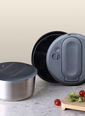 Zyliss蔬菜脱水器水果沙拉甩干机洗菜盆沥水篮厨房滤水手动神器