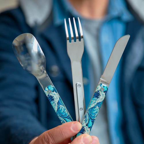 法国Akinod磁吸刀叉勺便携餐具