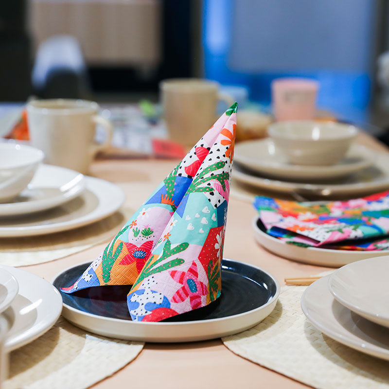 Paper Design德国进口印花餐巾纸家用高档方巾纸手帕纸擦手巾抽纸