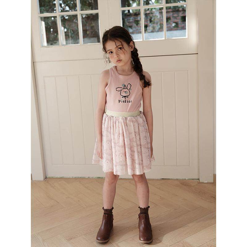 PISELLI史豌豆女童半身裙2025早秋新款洋气儿童甜美网纱公主裙子,童装/婴儿装/亲子装,半身裙,淘宝优惠券,粉丝福利购,淘宝优惠卷