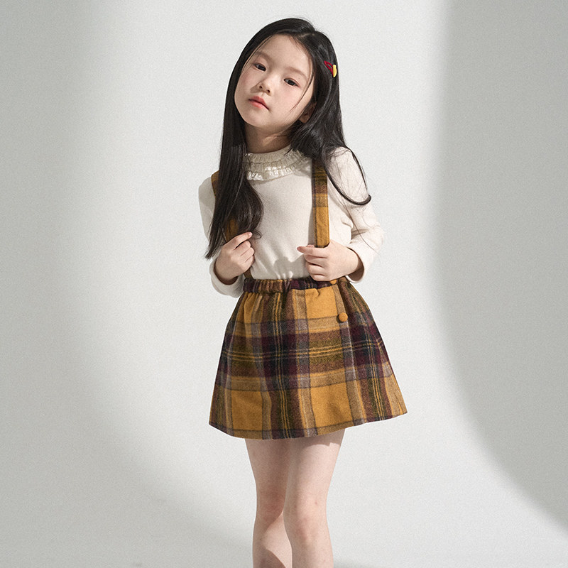 PISELLI史豌豆女童2026春季新款格子背带裙女孩洋气休闲时髦裙子,童装/婴儿装/亲子装,连衣裙,淘宝优惠券,粉丝福利购,淘宝优惠卷