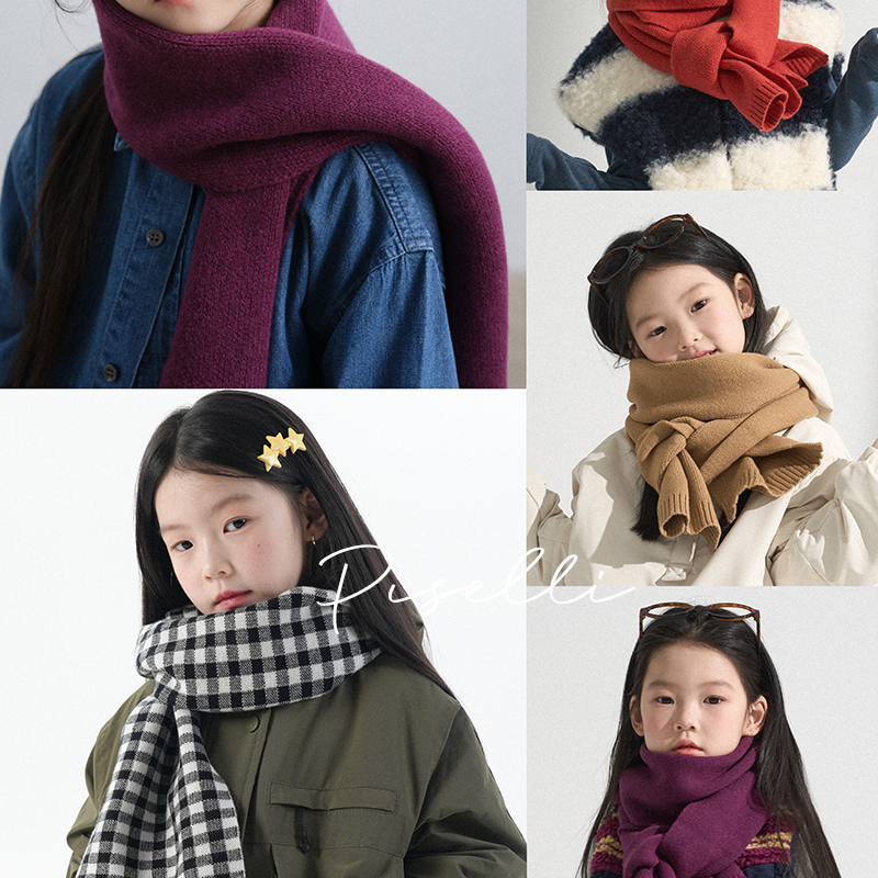 史豌豆亲子通用针织围巾