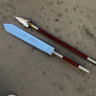 不锈钢陌刀朴刀冷兵器长刀影视道具刀大型武术表演唐陌刀未开刃