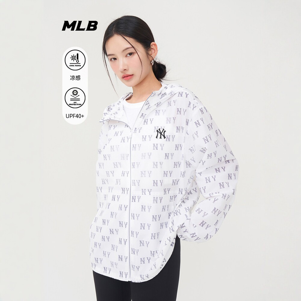 MLB情侣防晒凉感老花满印夹克图片