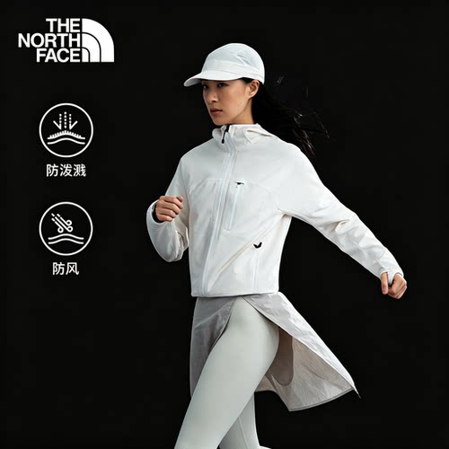 北面25女连帽防泼水软壳外套8FJT