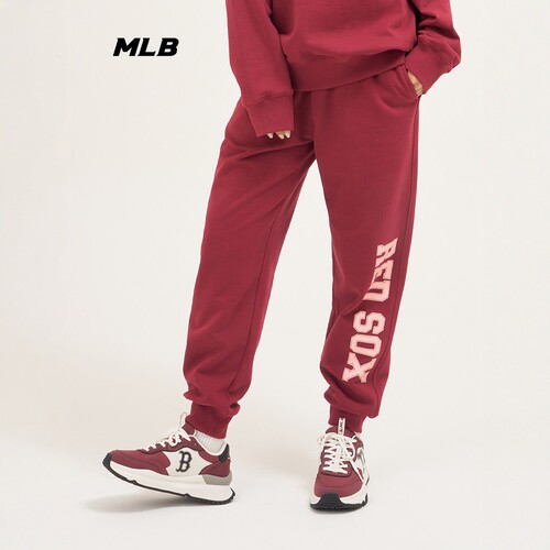 MLB情侣学院风宽松束脚裤