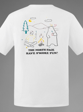 TheNorthFace北面T恤男女25款小熊短袖户外运动春夏棉质透气8DBV