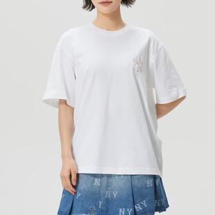 MLB美职棒男女同款26夏新款上衣后背大logo宽松短袖T恤 3ATSB1463