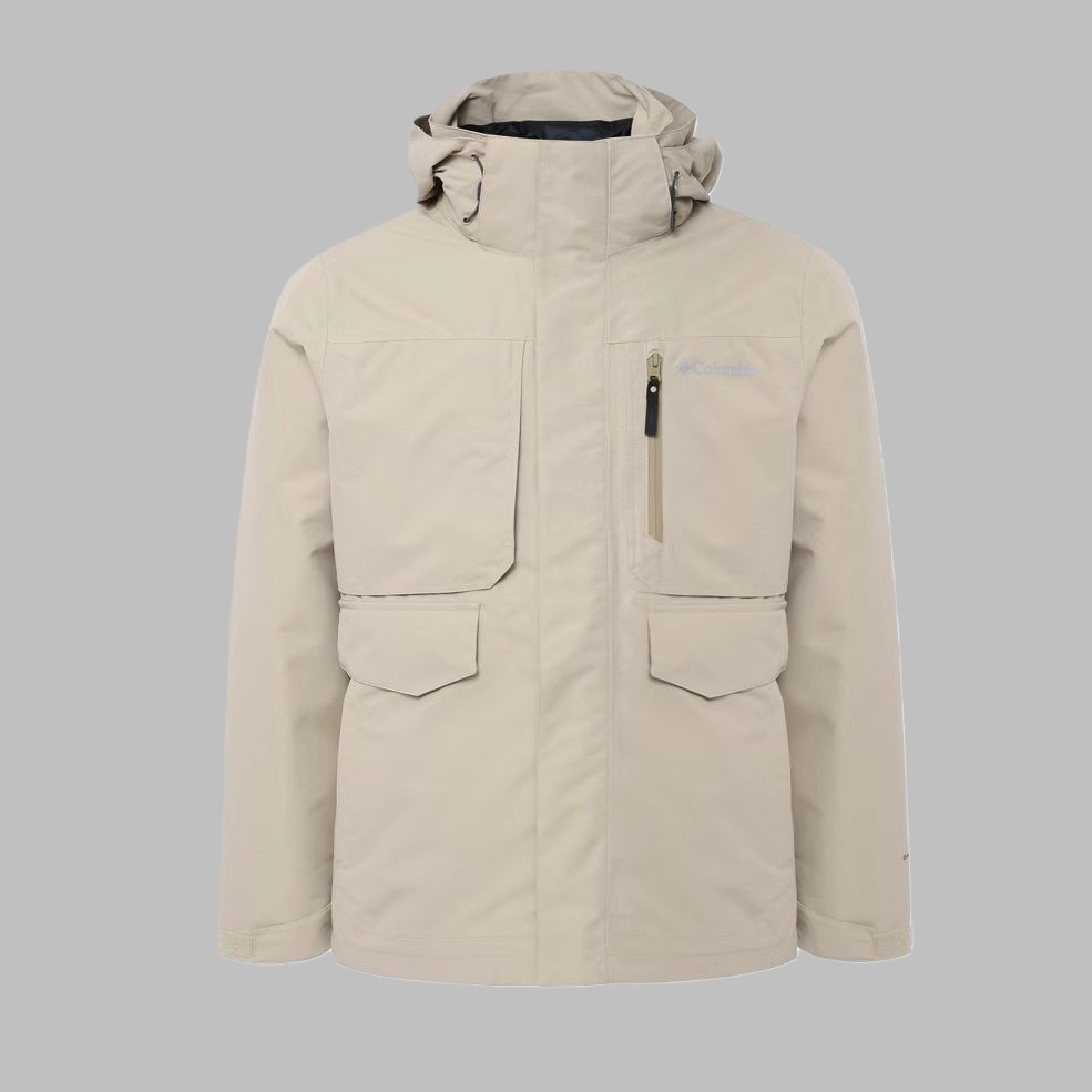 Columbia哥伦比亚男士秋冬热能保暖防水羽绒三合一冲锋衣XE9603