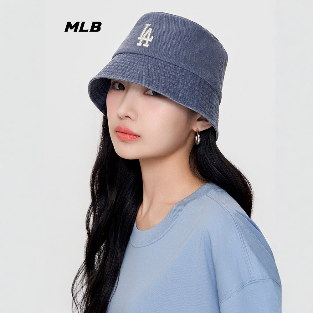 MLB渔夫帽刺绣仿牛仔遮阳盆帽图片