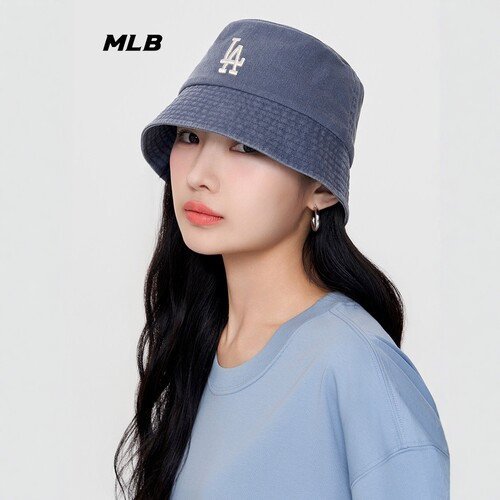 MLB渔夫帽刺绣仿牛仔遮阳盆帽