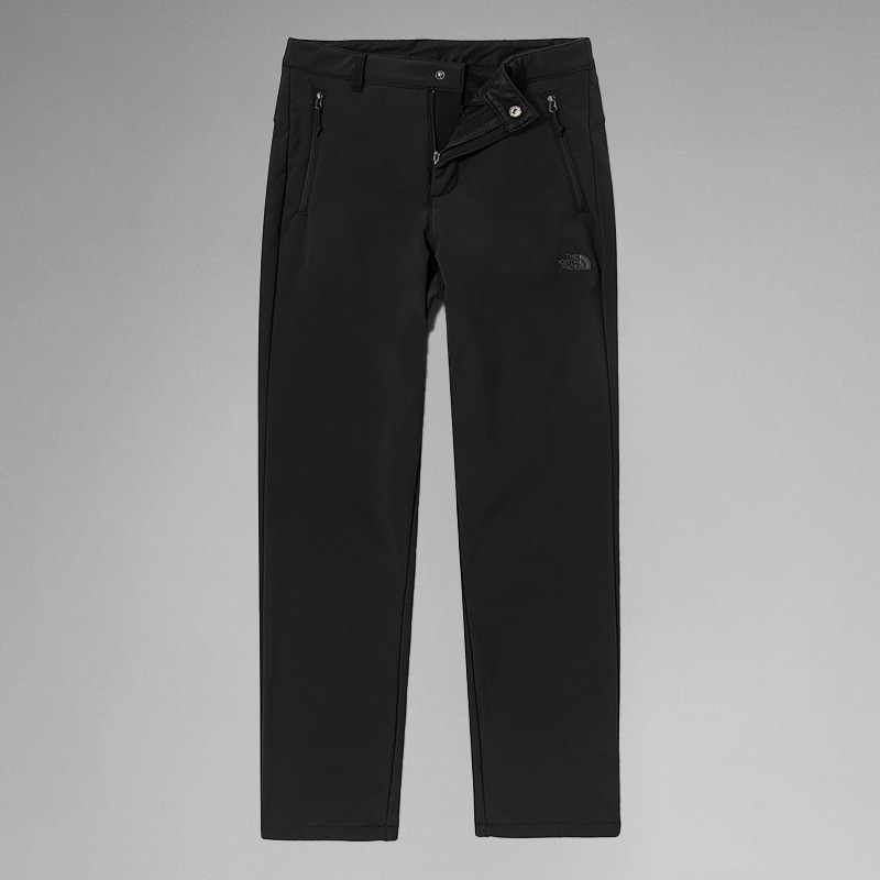 北面防泼水徒步运动保暖加绒长裤