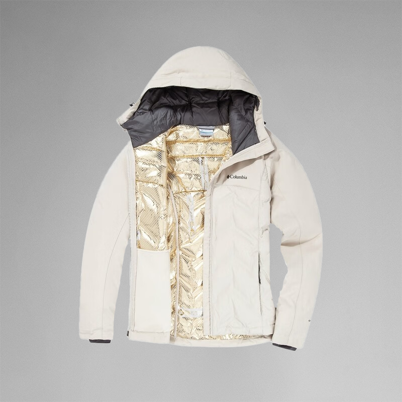 哥伦比亚女650蓬金点热能羽绒服