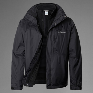Columbia哥伦比亚冲锋衣三合一男25户外防水抓绒内胆外套WE6508