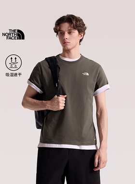 26春夏新款TheNorthFace北面男女同款户外速干衣圆领短袖T恤8GXD