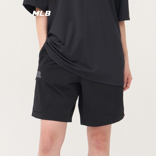 美职棒男女夏NY字母凉感休闲短裤