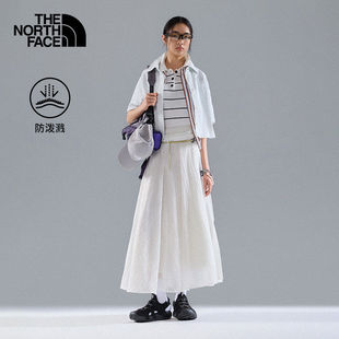TheNorthFace26春夏新款北面UE设计师款短袖POLO衬衫女防泼水8F58