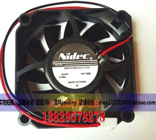 51Z40 1819 24V DcP一1519 打印机电源风扇 0.08A M60R24MGAB