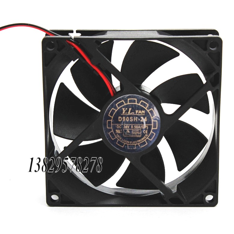 原装YATE LOON/悦伦 D90SH-24 9cm 24V 0.50A 变频器机箱风扇9025