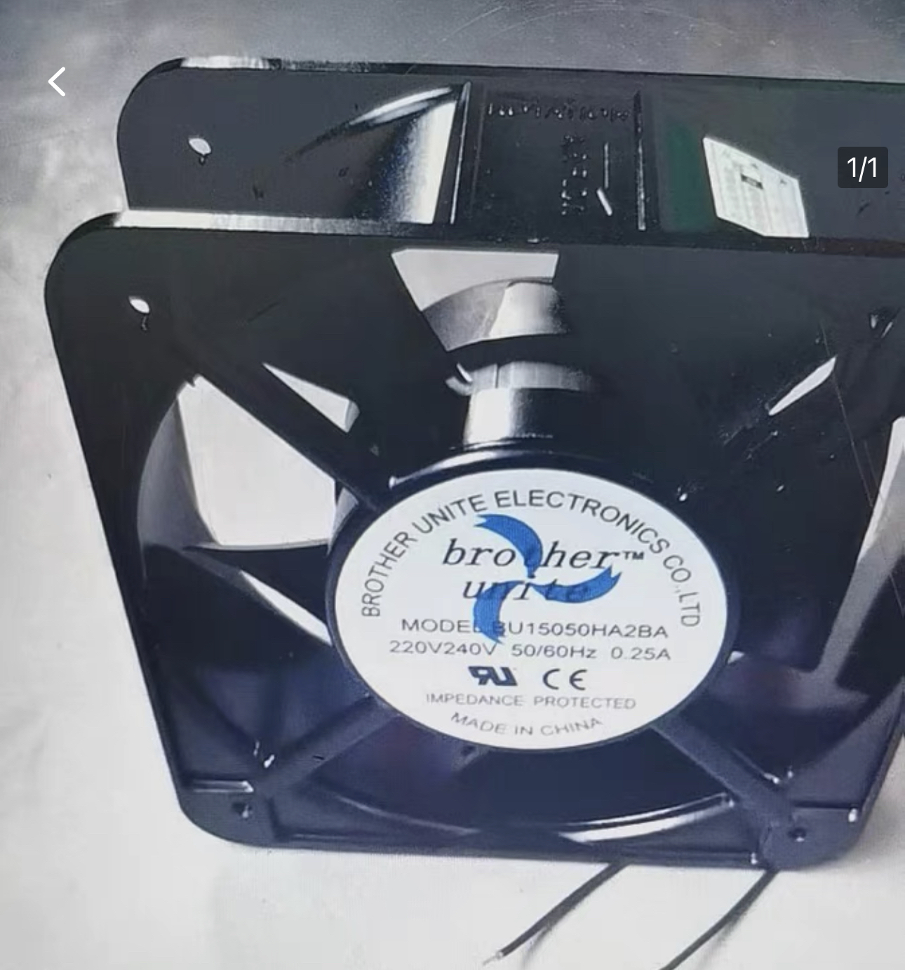 全新Brother unite BU1725HA3/HA2BA 220V/380V机柜散热风扇15050