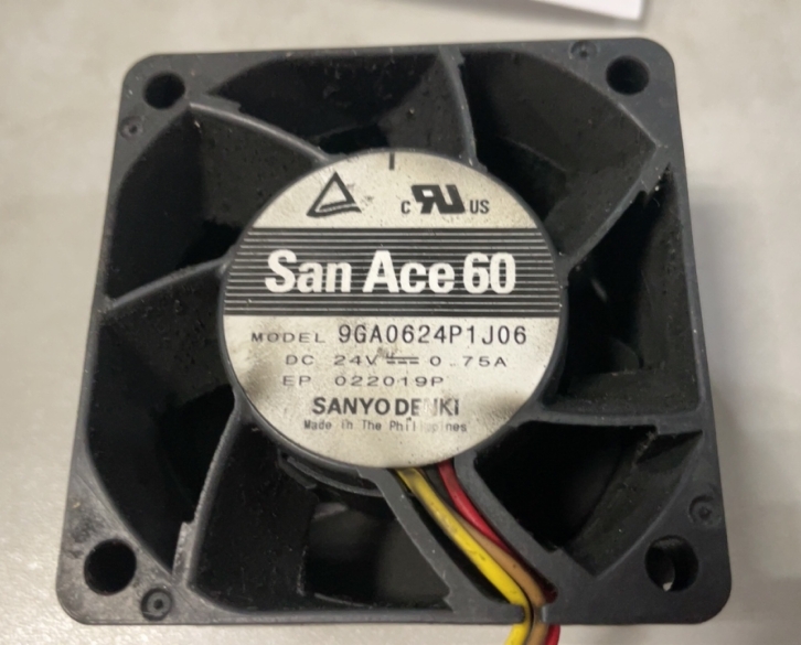 9GA0624P1J06 三洋 6038 24V 0.75A 6厘米 4线 大风量 变频器风扇