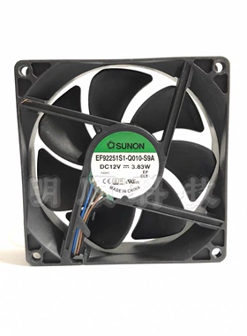 全新建准 SUNON 12V 3.83W 4线机箱风扇 EF92251S1-Q010-S9A