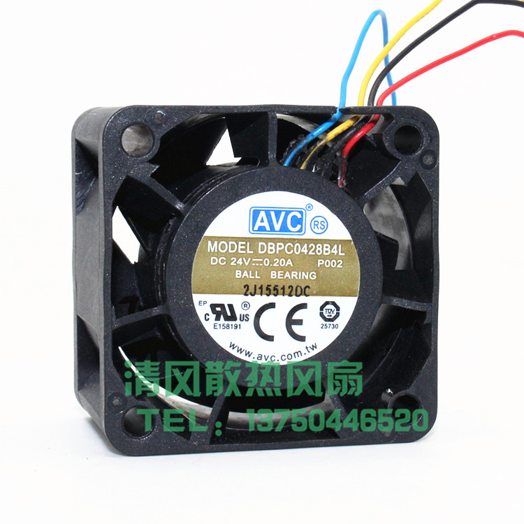AVC GDD0428C02 DBPC0428B4L 4028 24V 0.20A 防水高转速散热风扇