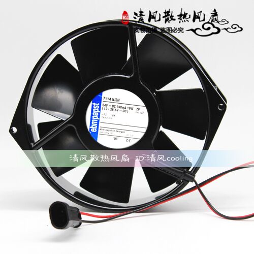 7114N/2H 15038 150*38MM 24V 19W TYP 铝框 轴流散热风机
