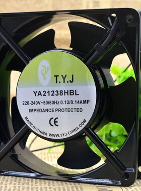 T.Y.J 统赢 YA21238HBL 220V 12CM 12038 LED显示屏专用散热风扇