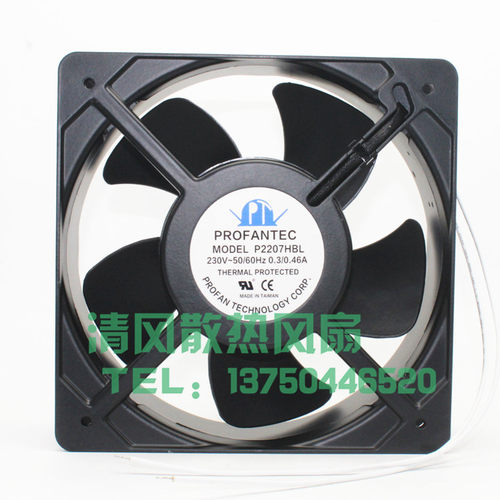 P2207HBL 全新为宏风机20572 AC230V 高转速金属大风量散热风扇