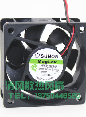 建准SUNON KDE2406PTB3 6025 24V 2.4W 6厘米 变频器开关电源风扇