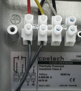 C22S12HKBD00 115VAC 60/75W 原装正品COSTECH 高端设备风扇