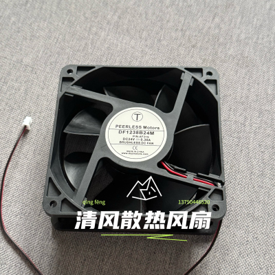 全新PEERLESS DF1238B24M P/N:AD315 DC24V 0.30A变频器风扇12038