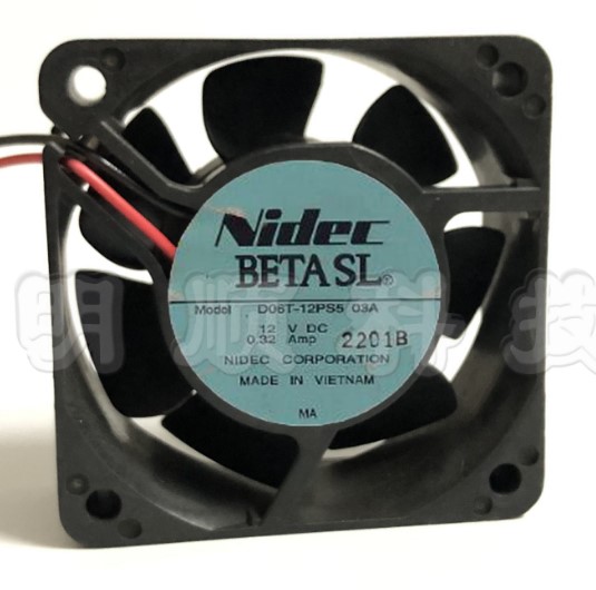 原装Nidec D06T-12PS5 03A 12V 0.32A 6CM 6025 散热风扇