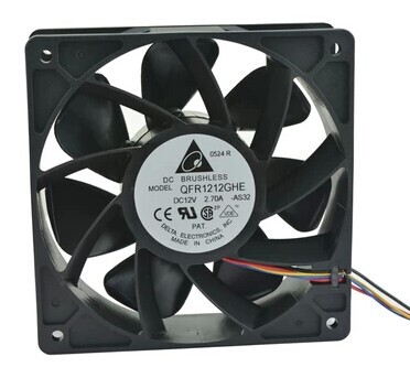 原装12厘米 QFR1212GHE 12V2.7A 12038 IBM服务器风扇74Y5220