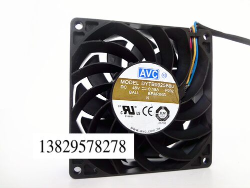 AVC 9025 48V 0.18A 9CM厘米 4线 服务器 变频器风扇 DYTB0925B8U