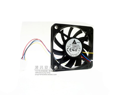 6010 12V 0.11A 6CM/厘米 4线 PWM CPU 机箱风扇 EFB0612LA