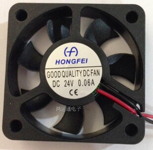 全新鸿飞散热风扇 5010 24V 0.06A HD-5010M24 CPU风扇4500转