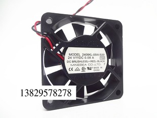 24V 变频器风扇 2406KL 2线 6厘米 0.08A 6CM B20 05W 6015 NMB
