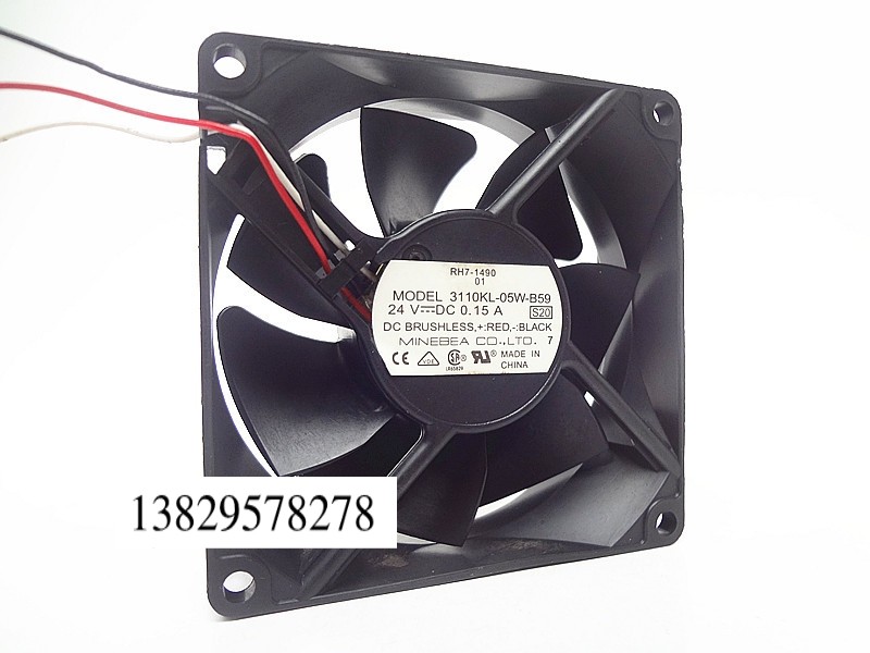 NMB 8cm 8025 24V 0.15A 8厘米 3线 变频器风扇 3110KL-05W-B59