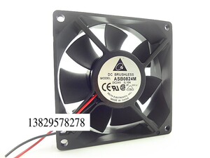 台达 8025 24V 0.10A 8CM 8厘米 2线 超静音 变频器风扇 ASB0824M