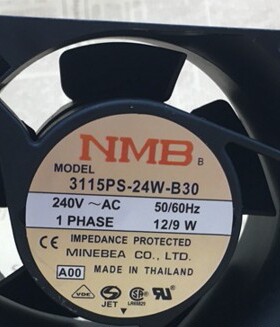 NMB 3115PS-24W-B30 230V 50/60HZ 8038 12/9W 8CM 交流铝框风扇