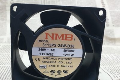 NMB 3115PS-24W-B30 230V 50/60HZ 8038 12/9W 8CM 交流铝框风扇