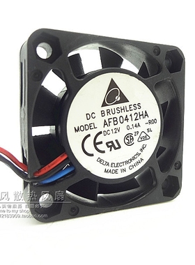 AFB0412HA-ROO 4010 4CM 12V 0.14A 4CM 3线报警 南北桥风扇