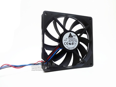 AFB0912LB 9015 9厘米 超薄双滚珠9CM 12V 0.12A 3线静音散热风扇