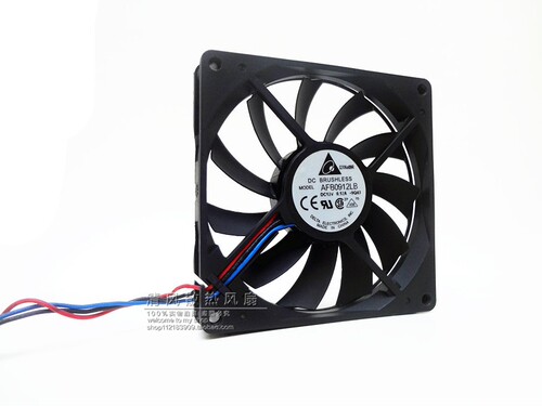 AFB0912LB 9015 9厘米 超薄双滚珠9CM 12V 0.12A 3线静音散热风扇